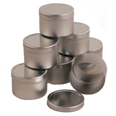 Lata de muestra con tapa, lata, 16 oz - 12 por paquete