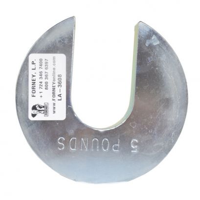 Peso de recargo ranurado CBR, 10 lb (4,5 kg), 8,5 pulgadas de diámetro