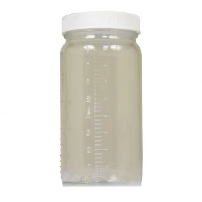 Botella de vidrio graduada, 8 oz (131 ml)