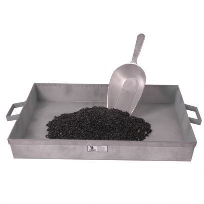Bandeja de material, galvanizada, 18 x 18 x 1,5 pulgadas (45,7 x 45,7 x 3,8 cm)